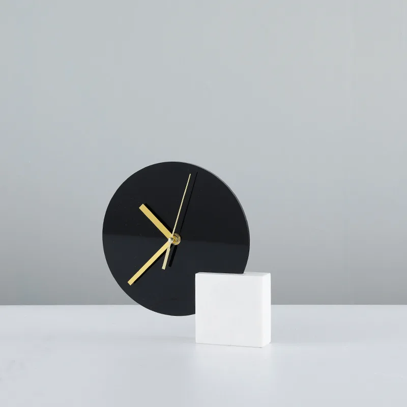 

Nordic Marble Clock Decoration for Living Room, TV Cabinet, Soft Decoration, Room Partition, Creative Decorations, Best Gift
