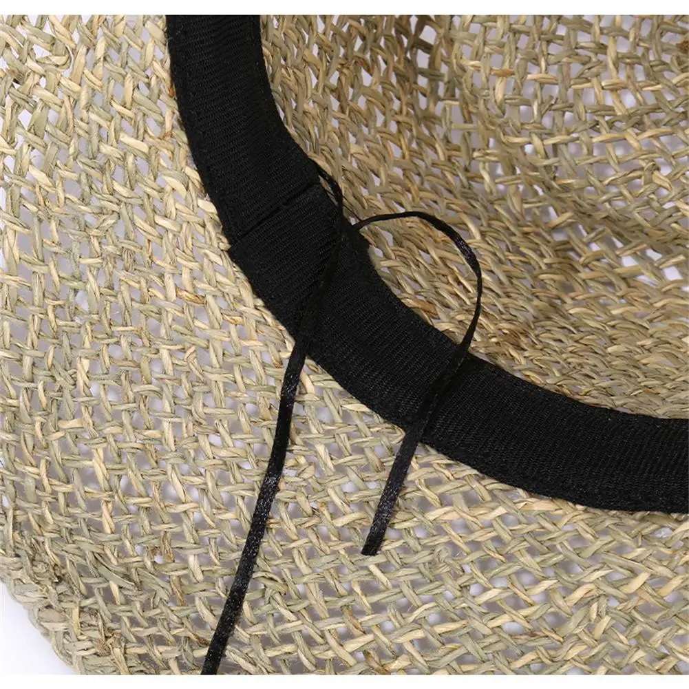 Summer Outdoor Sun Hat With Wide Brim Breathable Adjustable Beach Hat Sunscreen Straw for man woman