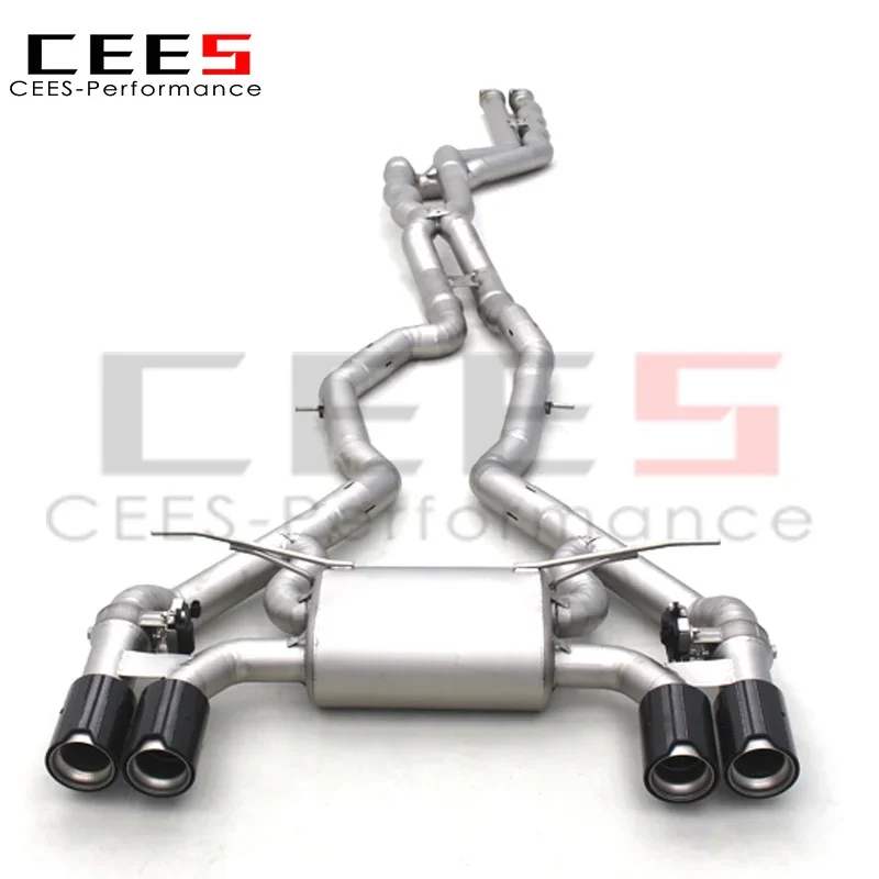 Cees Titanium Valvetronic Tubo Di Scarico Superficie Rivestimento Sabbiato Per Bmw M2C M2 Competition F87 3.0T 2018-2023 Scarico Catback