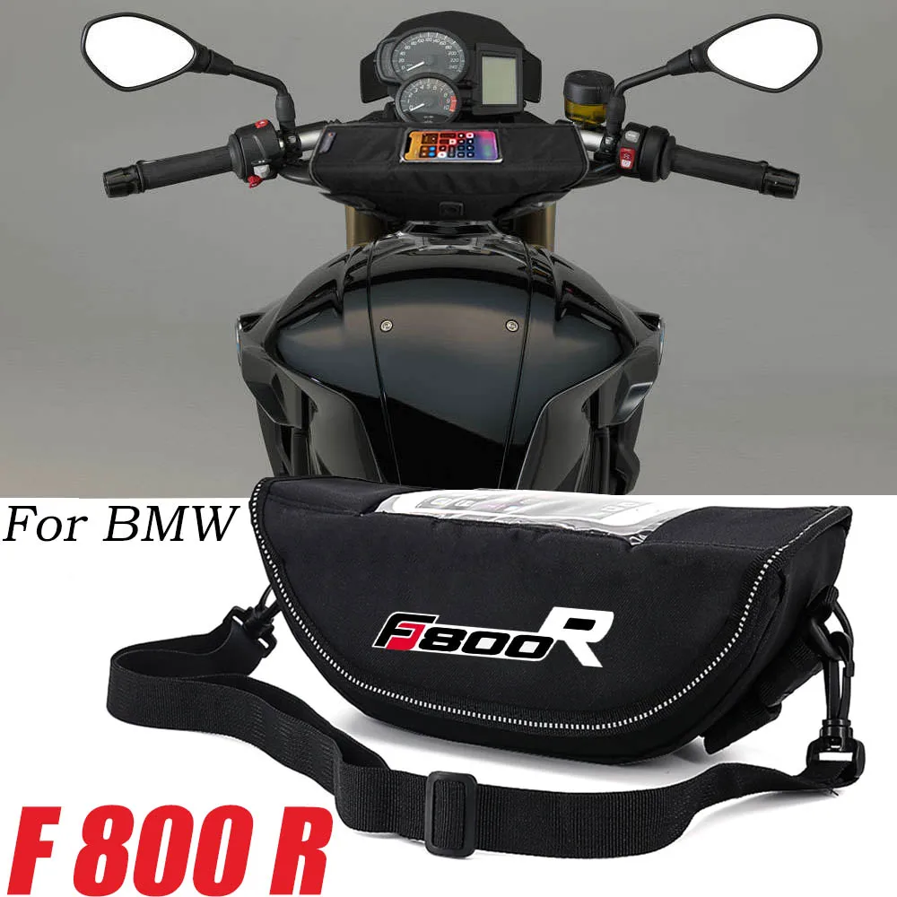 For BMW F800R F800 R F 800 R  Motorcycle accessory Waterproof And Dustproof Handlebar Storage Bag navigation bag motorcycle f800 r f800 gt kickstand enlarge extension side stand plate for bmw f800r f 800 r 2015 2021 f800gt f 800 gt 2016 2021