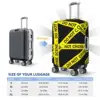 Crime Scene Pattern Suitcase Cover Do Not Cross Travel Holiday Practical Luggage Accesories Protector 6