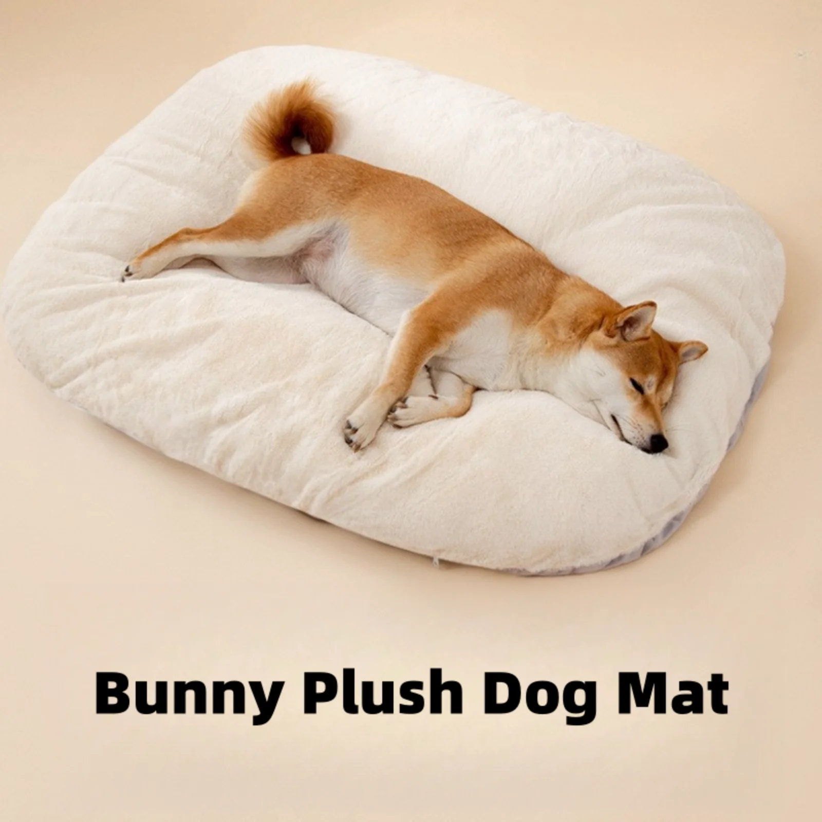 thumbnail image 1 of Sofá cama grande para perros, perrera cálida para mascotas, cama para perros medianos y grandes, cojín suave grueso, estera para dormir lavable extraíble para perros, 1 of 4