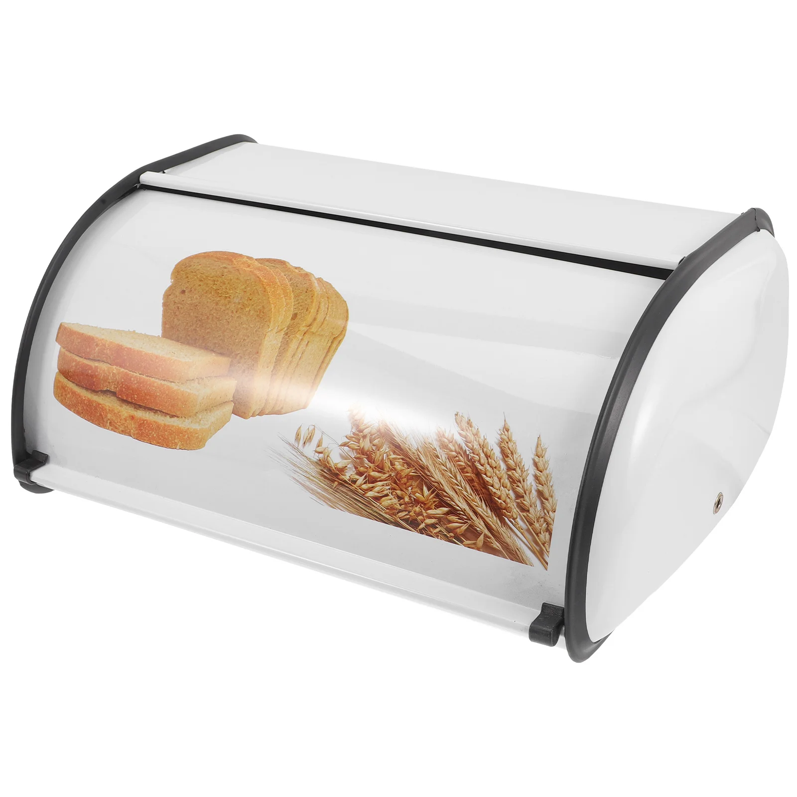 

Loaf Bread Bin Printed Box Holder Storage Organizer for Kitchen Counter Desktop