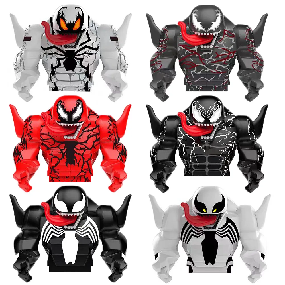 10PCS DY101-104 AF321-326 Movable Model Brick Venom Carnage Riot Symbiont Assemble Action Figure Puzzle Kids Toy Building Blocks 3