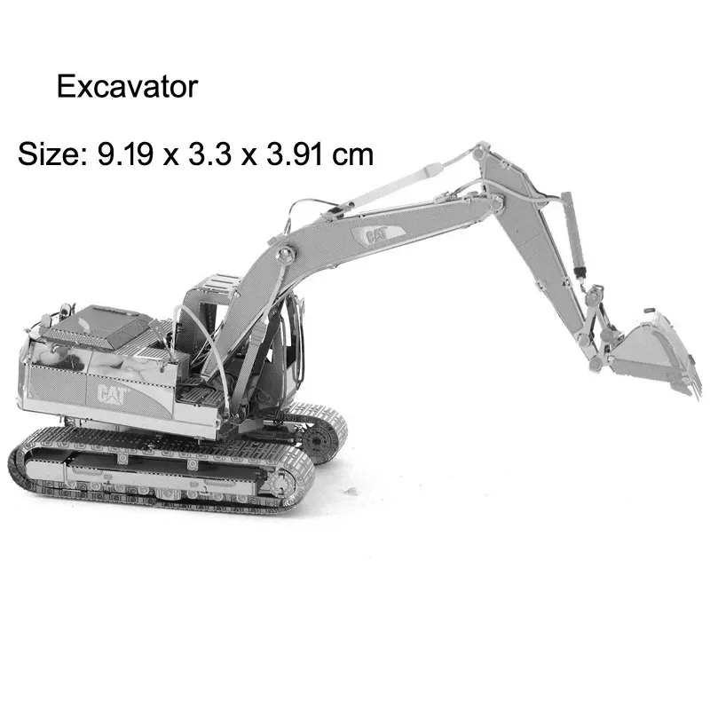 3D Metal Puzzle Mixer Truck Engineering Vehicle DIY Assembly Kit