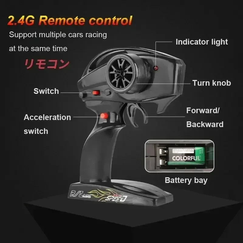 1:10 40km/h High-speed Drift Remote Control Car 2.4g 4wd Off-road Vehicle Dual-speed Rc Car Adults Children's Birthday Gift 6