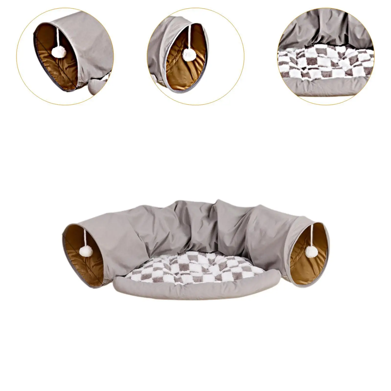 Winter Warm Cat Tunnel Bed Top Pet Tunnel Kitty Training Playground Cat Tunnel Nest Interactive for Outdoor Bunny Cats Winter Warm Cat Tunnel Bed Top Pet Tunnel Kitty Training Playground Cat Tunnel Nest Interactive for Outdoor Bunny Cats
