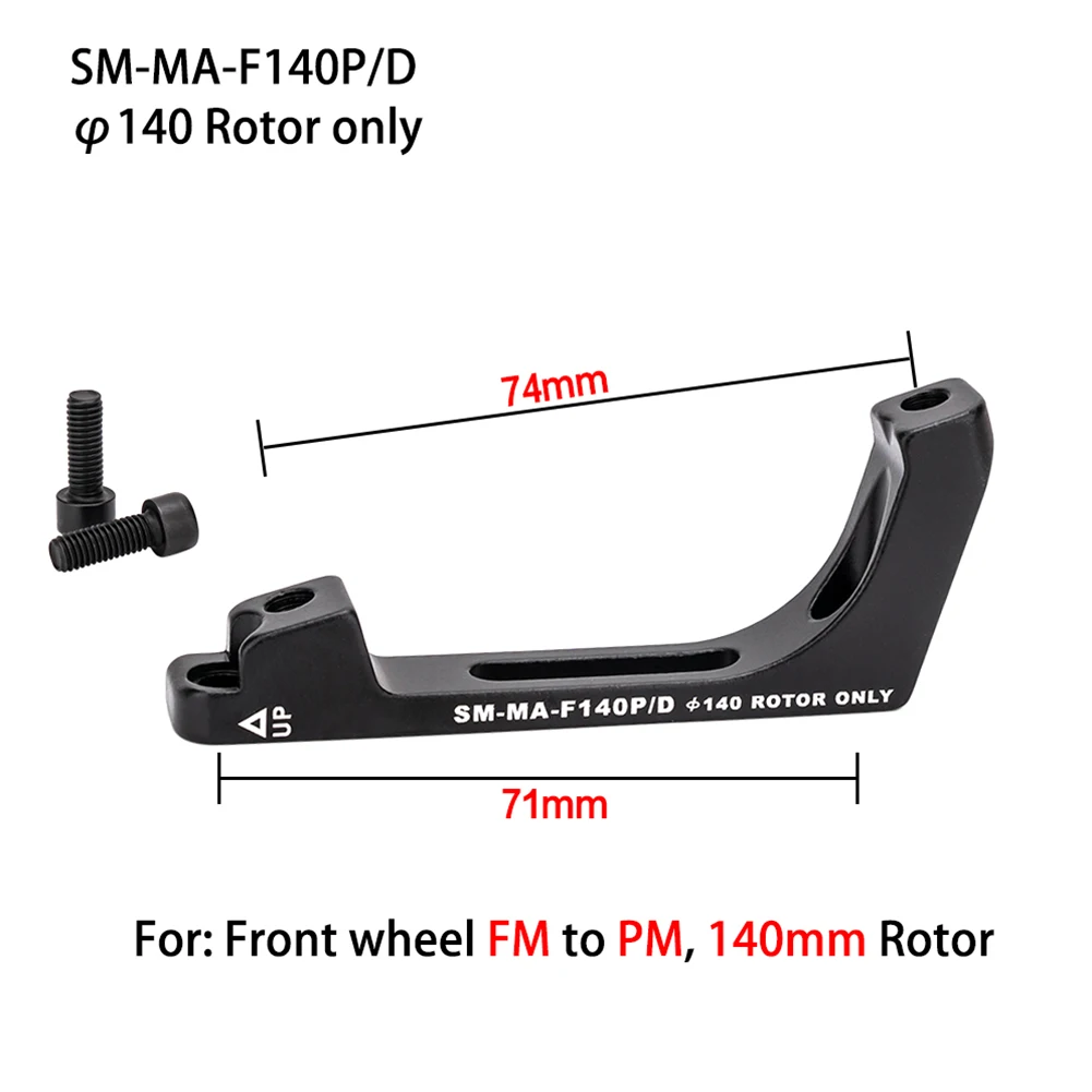 MTB 로드 바이크 디스크 브레이크-캘리퍼 어댑터 플랫 마운트-포스트 마운트 F140/F160/R140mm 플랫 마운트-포스트 마운트 FM-PM