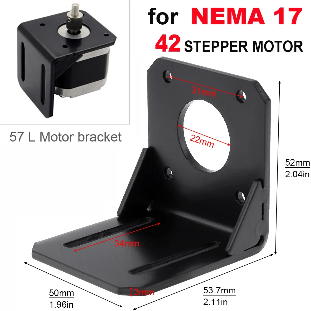 Motor mounting bracket 775 Motor Mount Bracket Universal Fixing Mounting Bracket for 750/755/775/795/895 DC Motors Nema 17 28/35/42 Stepper Motor
