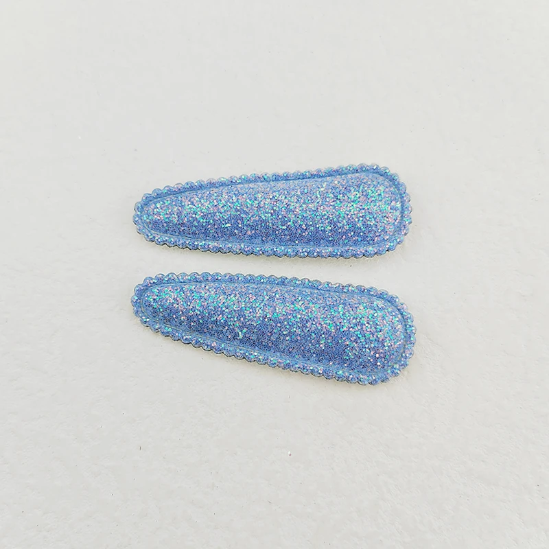 60Pcs 5,5 CM Glänzenden Stoff Haar Clip Abdeckung Pad Applikationen Für Kleidung Nähen Liefert DIY Headwear Haar Clip Bogen decor Patches – Detail 4