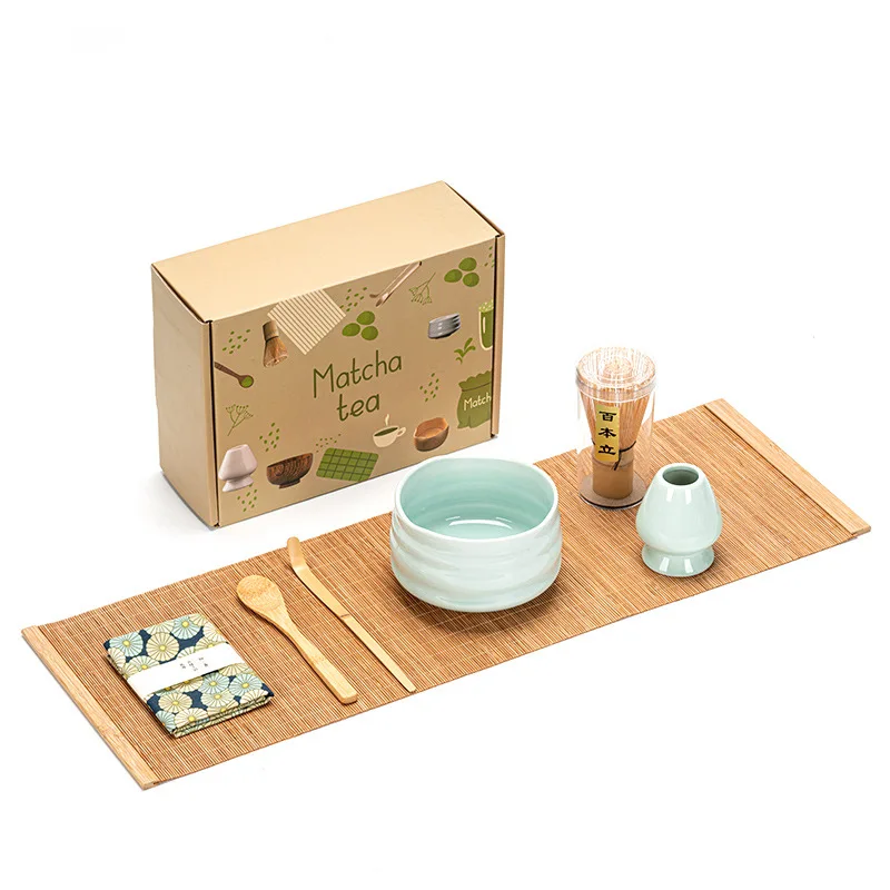 Set da tè giapponese Matcha-frusta Matcha, paletta... - Grandado