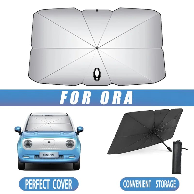 Car Front Windshield Sunshade Umbrella Easy Install, Easy Store For ORA iQ GT