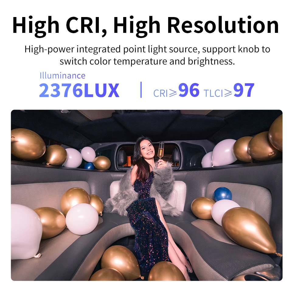 Zhiyun-LED写真撮影ランプ,60 cob,60w,写真スタジオ,YouTubeビデオ