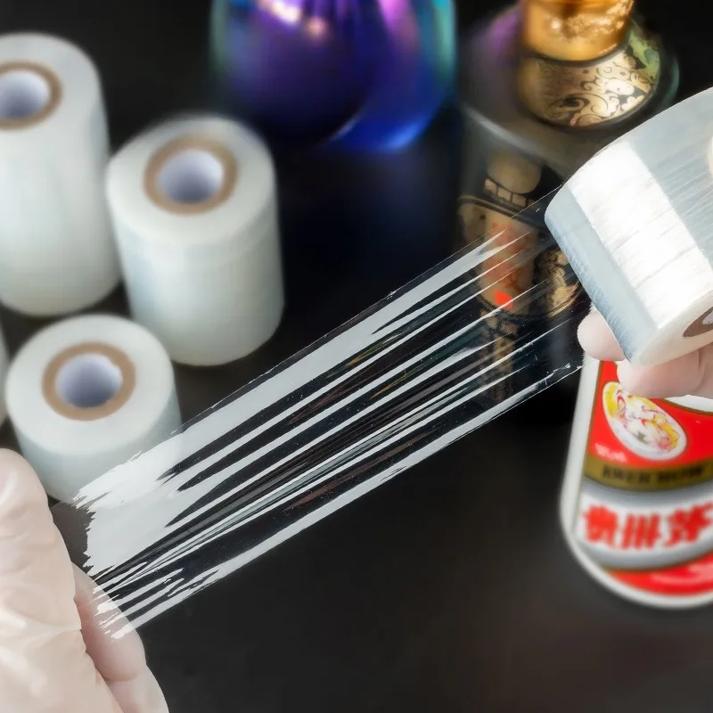 1pc 3cmx1500cm  Leak-Proof Stretchable Wine/Liquor Bottle Seal - Anti-Evaporation, Anti-Aging White Film for Secure Storage