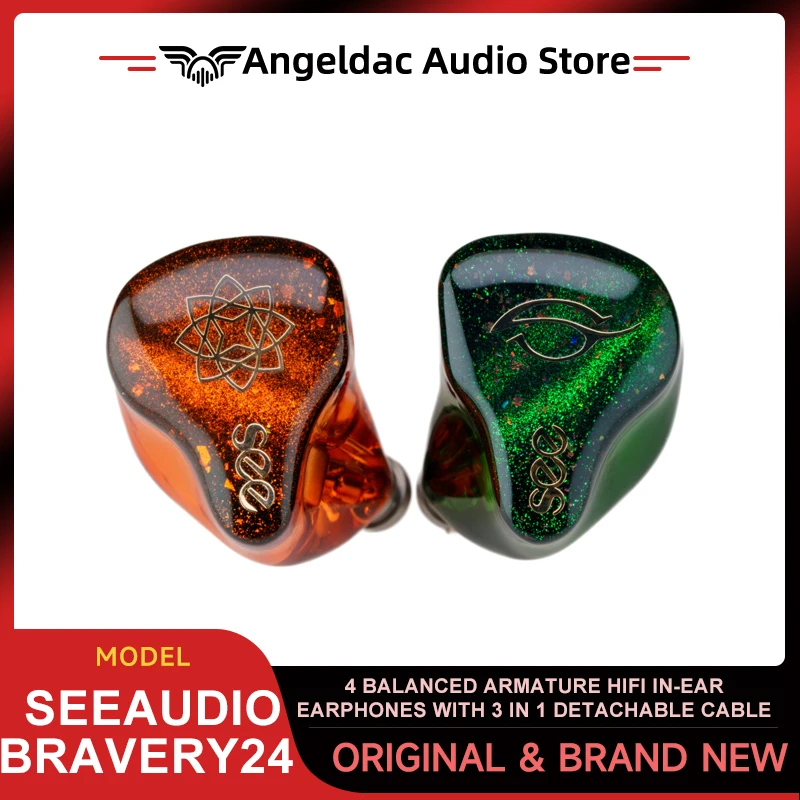 SeeAudio Bravery24 4 バランスド アーマチュア Hifi インイヤー