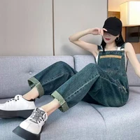 Women’s Denim Overalls Vintage Workwear Style 2026 Spring Autumn Loose Slim Fit Casual Fashion Dungarees Versatile Streetwear - Image 5