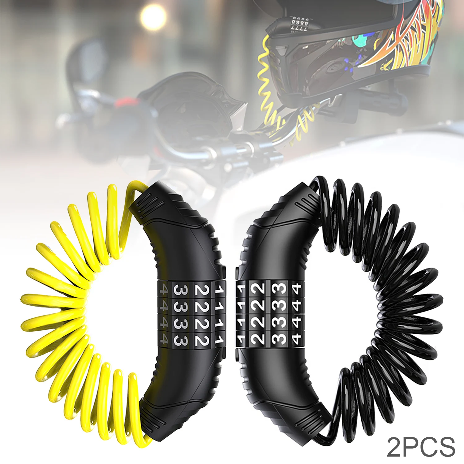 2 шт., портативные замки для мотоцикла