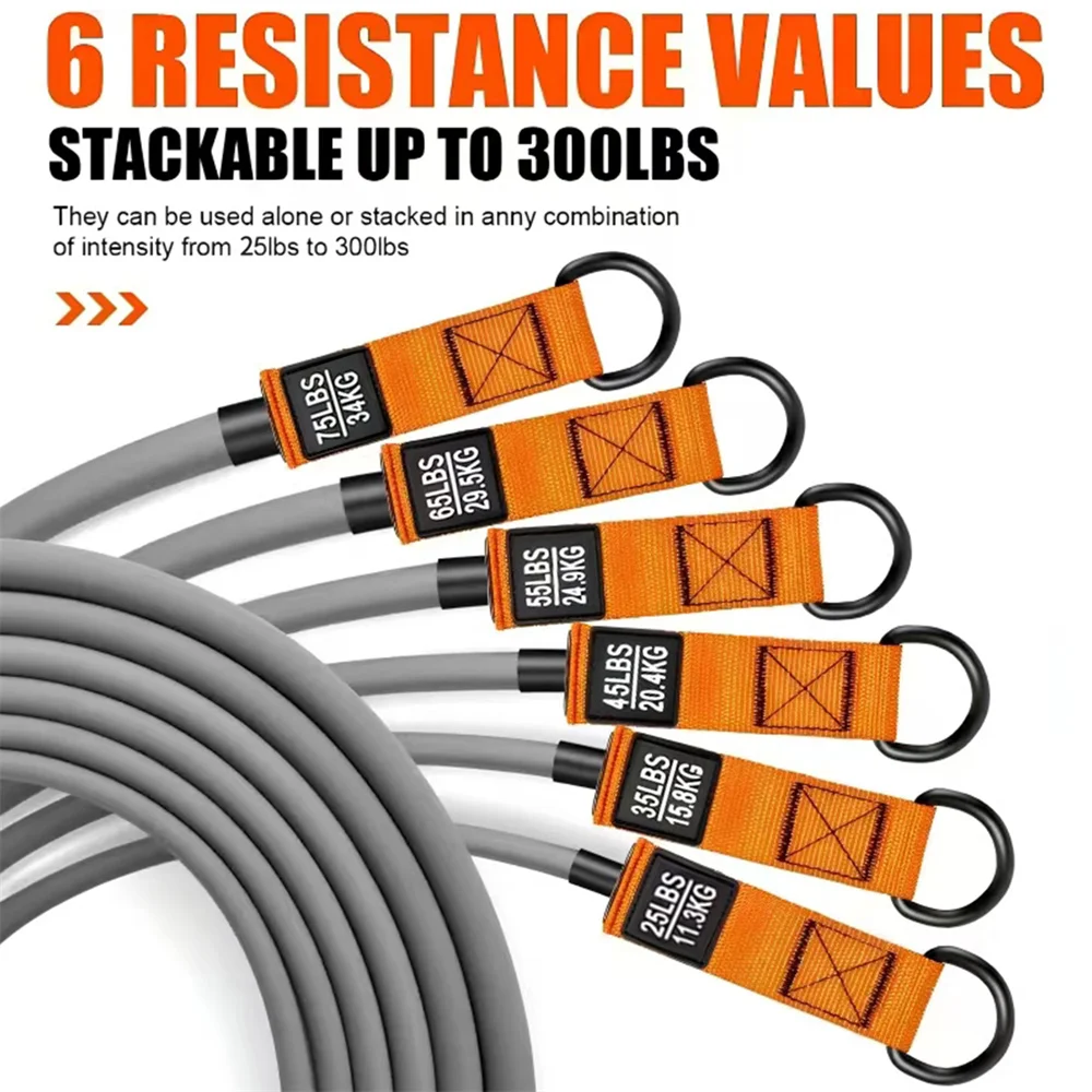1 Set of Advanced Resistance Belt with Handle 4