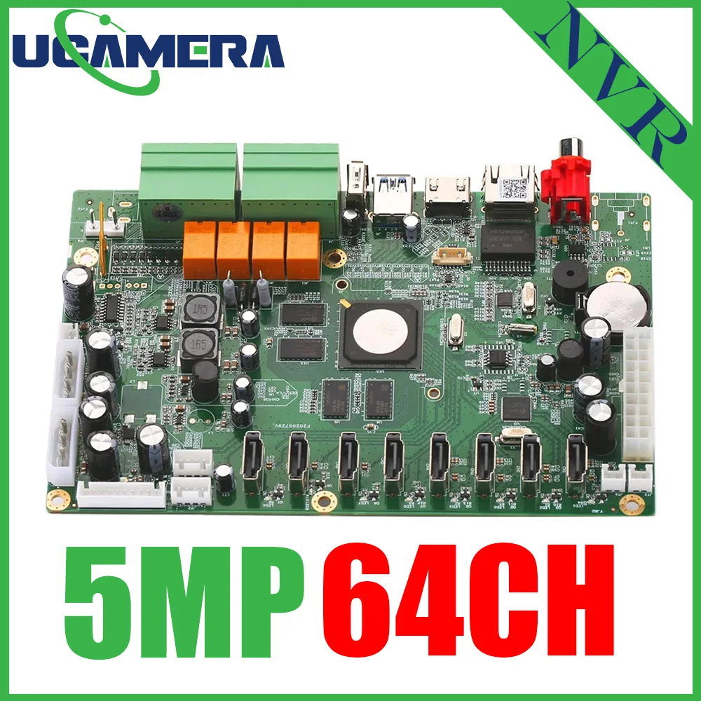 Xmeye Pro Nvr 5Mp Videoregistratore 16Ch 4K 64Ch 5Mp H.265 + H.265Ai Supporto 8 Pcs Hdd Atx Power Netip Nvr 16Ch Allarme Telecamera Ip Nvr