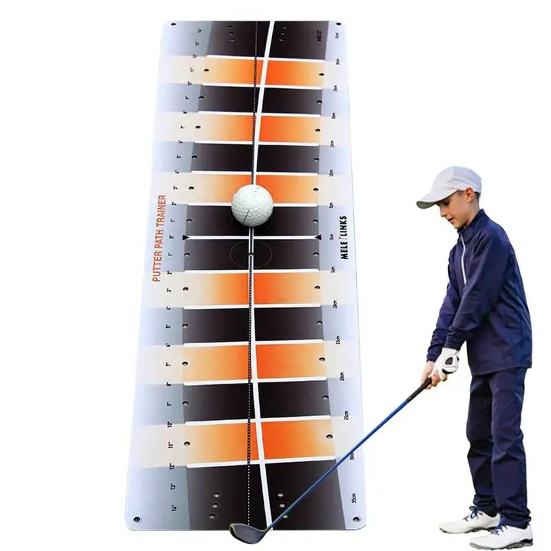 

Golf Swing Training Mat Swing Training Pad Rubber Sole Non Slip Portable Elastic Lightweight Golf Accessories For Golf Course