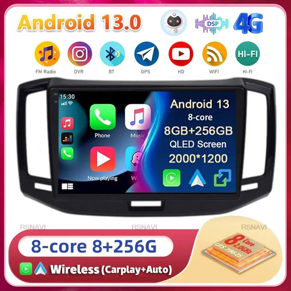 

Android 13 Carplay DSP WIFI + 4G для Chery E3 2013 2014 2015 2016 2017 Автомагнитола мультимедийный GPS видеоплеер стерео 2din головное устройство