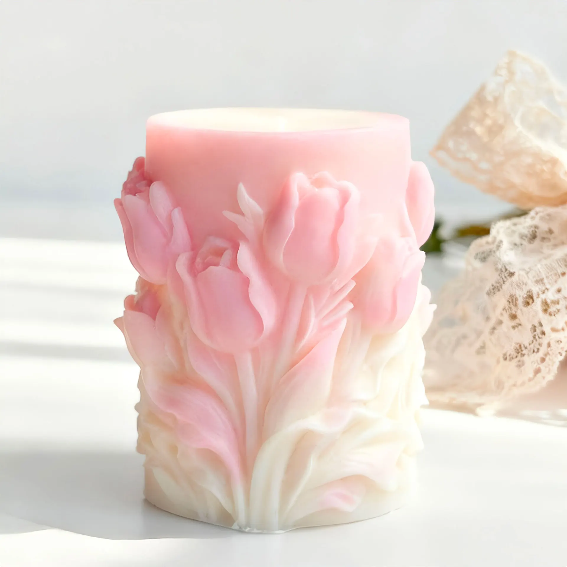 Tulip Relief Candle Mold 5
