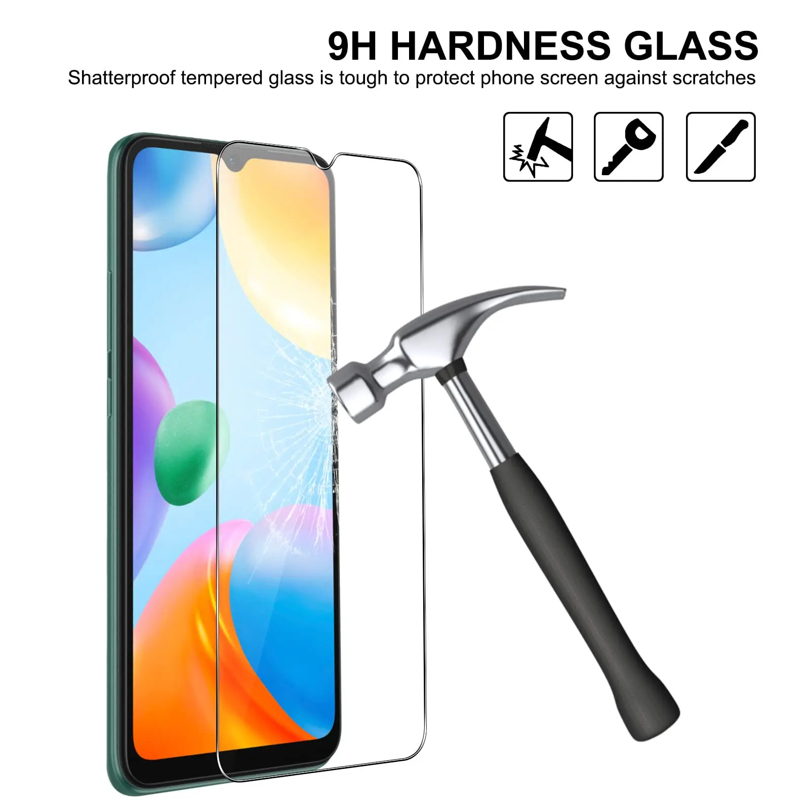 High-Quality Tempered Glass Screen Protector, 9H Hardness, HD Clear, Case Friendly