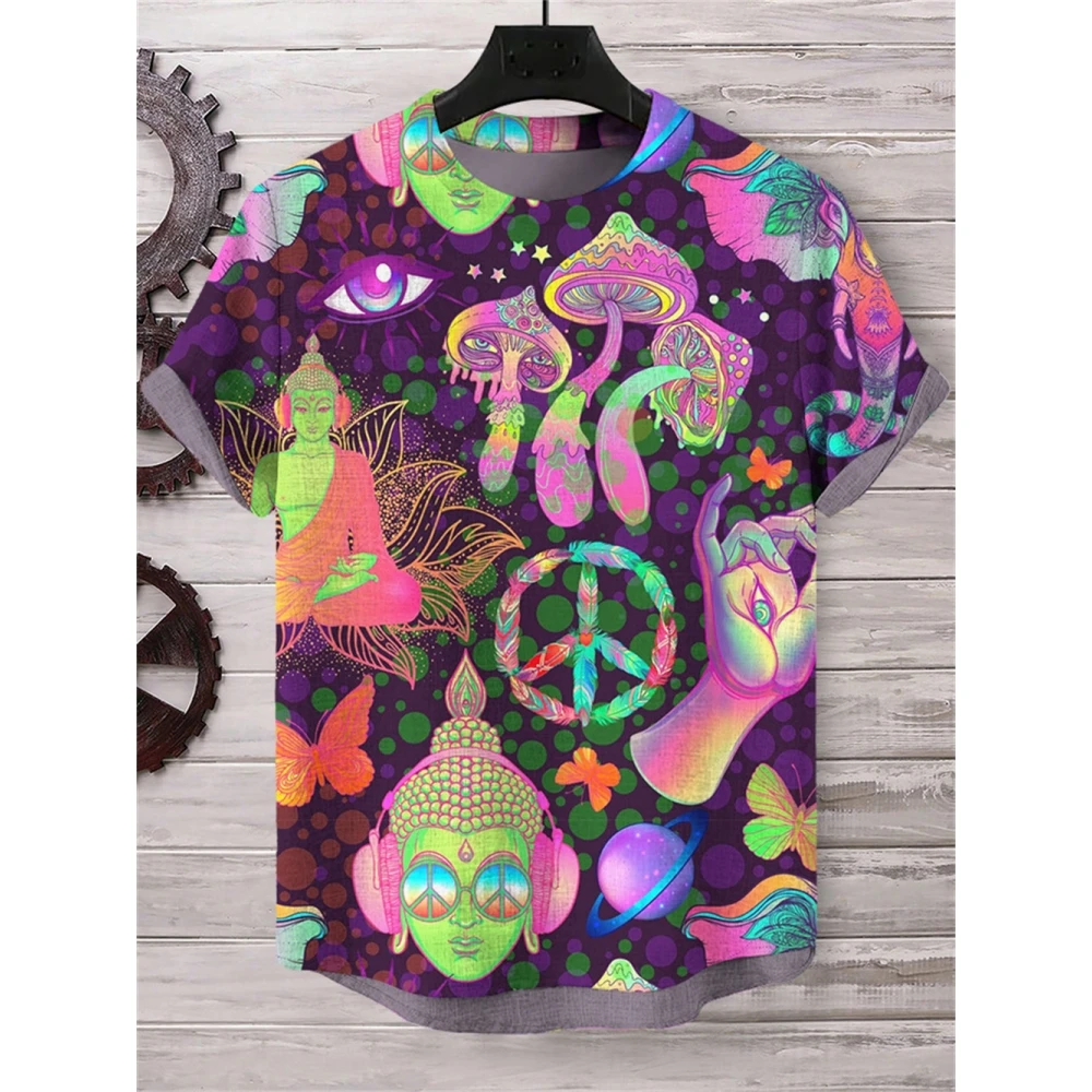 

Men's T-Shirt Casual Fashion 3d Print Short Sleeved Summer Retro T-Shirt For Men Clothing Street Breathable T Shirt Top Tee