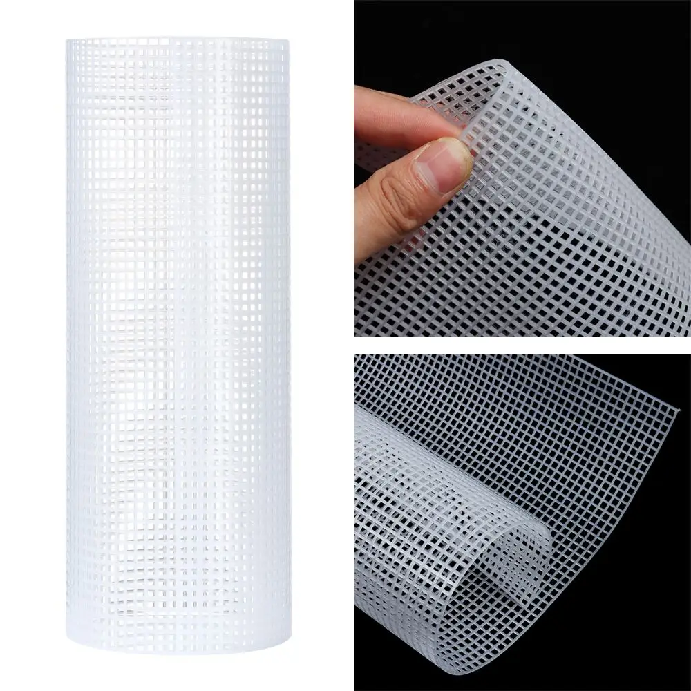Plastic Mesh Cloth For Bag Rug Thread Hook Craft Supplies DIY Handcraft Latch Hook Bag Made Plastic Grid Hook Accessory 33*50CM