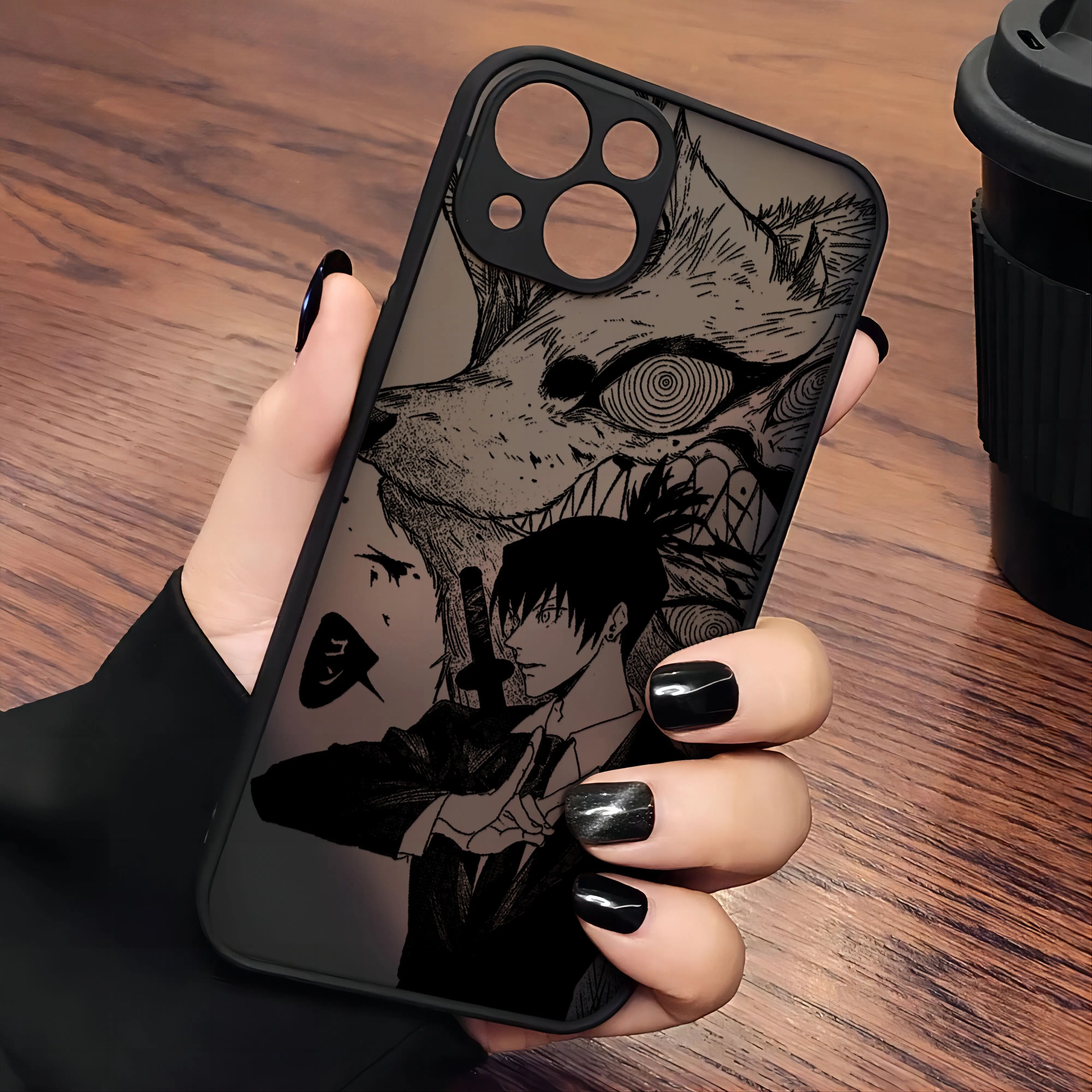 Chainsaw Man Anime Makima Transparent Phone Case
