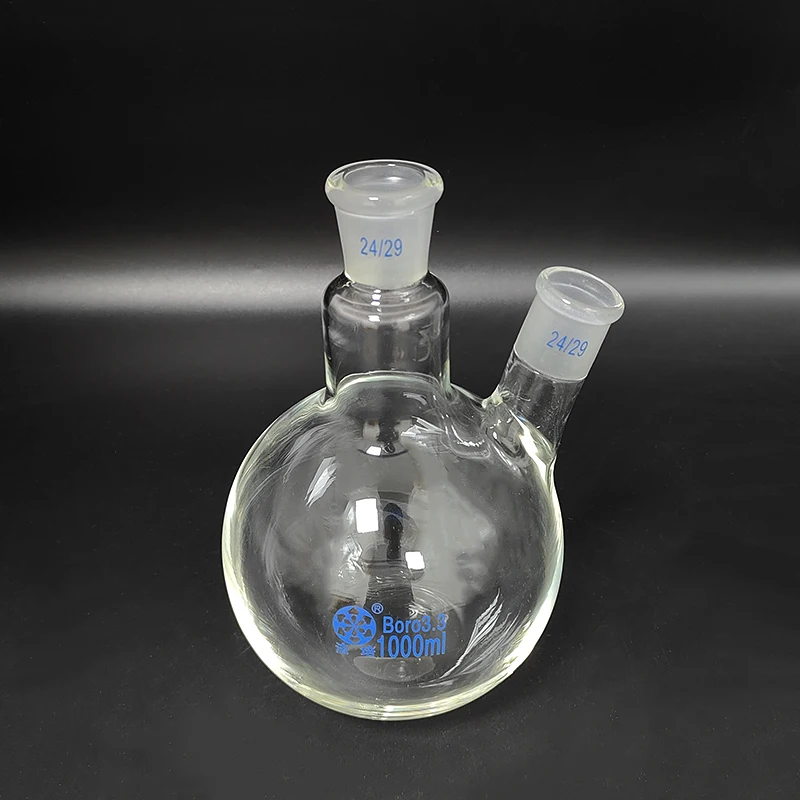 Two-necked Flask 50mL-500mL-15000mL 24/29 Lab Glass Supplies