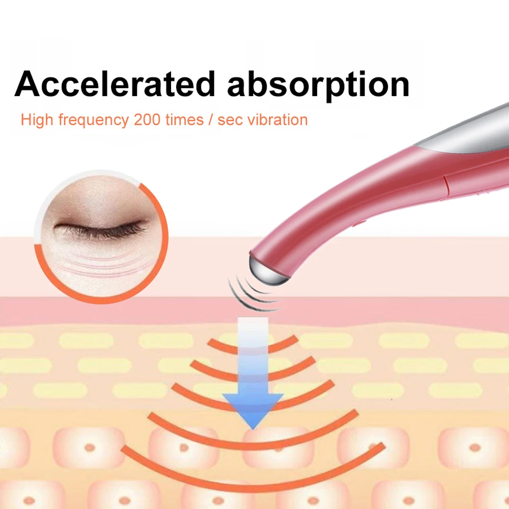 Eye Massager Mini Electric Anti-Ageing Wrinkle Dark Circle Pen Removal Rejuvenation Beauty Care Portable