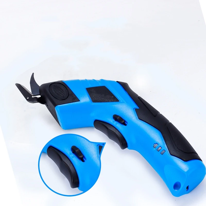Rechargeable Electric Scissors Wireless Battery Cutter Cloth Carpet PVC Leather Cutting Tools Cordless Sewing Shear Doubl Blade 5