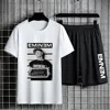 Eminem Slim Shady Print T Shirt Shorts for Men Short Sleeve Sports Suit Oversized Casual Tees Short Pants Hip Hop Two Piece Sets 4