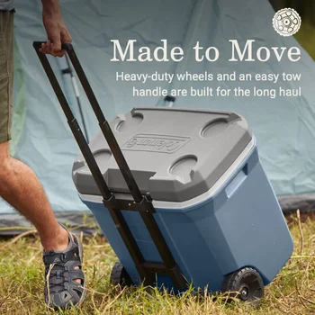 316 Series 60QT Hard Chest Wheeled Cooler, Lakeside Blue 1