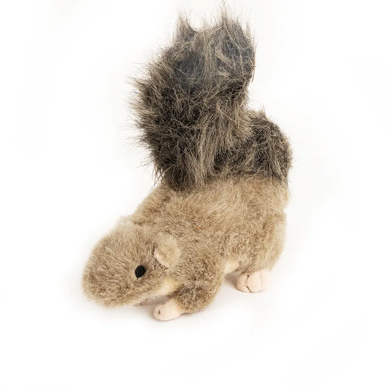 

New Plush Sound Dog Wear Resistant Bite Simulation Squirrel Pet Toys Pet Supplies Squirrel Squeaky Dog Toys