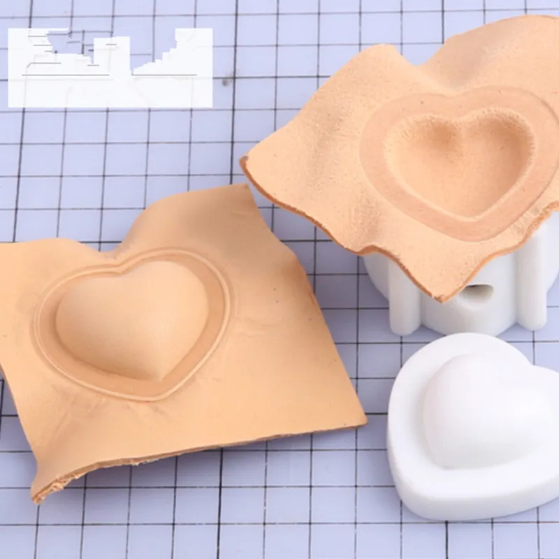 DIY leather craft 30mm heart shape made modeling fixed tool leather craft tools