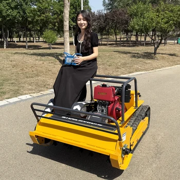 Customized 25hp Remote Control Flail Lawn Mower 1000cm Cylinder Steel Construction Options 1