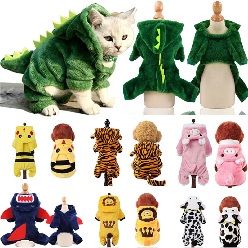 Coral Fleece Dinosaur Costume for Pet 1