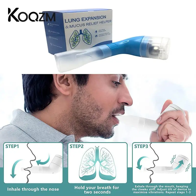 

1Pc Mucus Removal Device Lung Expander Respiratory Trainer Phlegm Remover Adjustable Breathing Vibration Expectorator