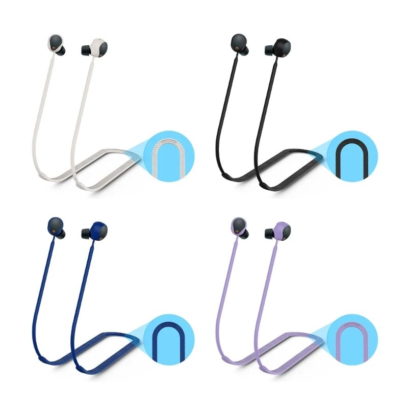 

Earphone Hanging Neck Lanyard Anti-lost Silicone Strap for WF-1000XM5 Waterproof Dropship