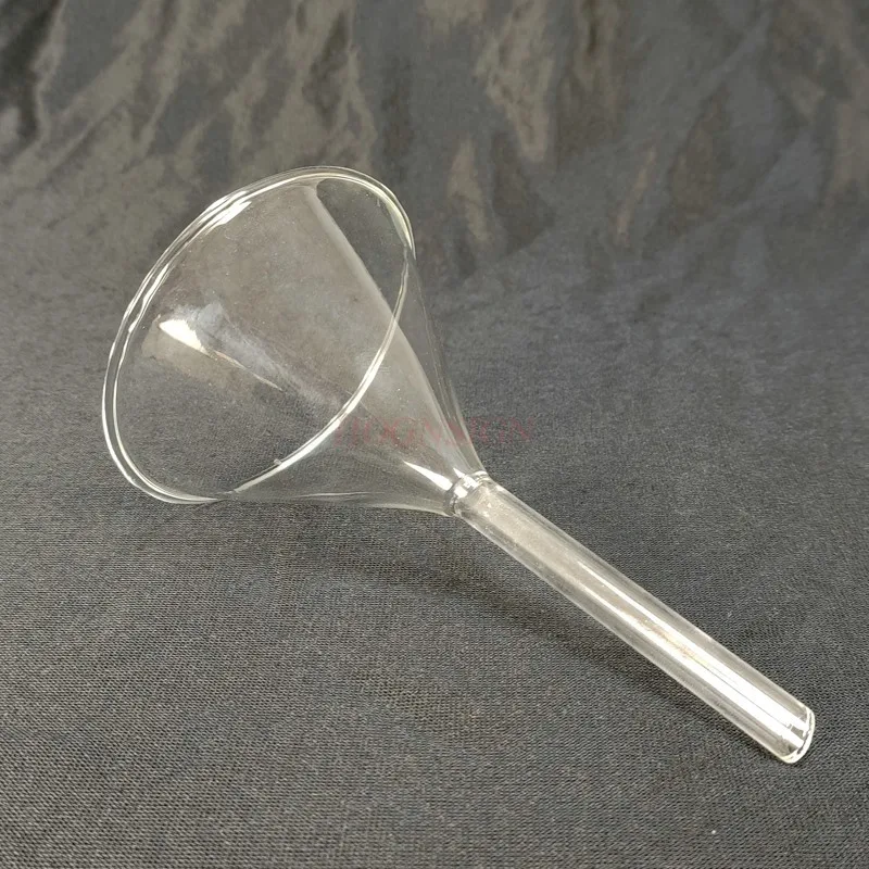 90mm Glass Funnel Triangle Funnel Cone Chemical Instrument Glass Instrument Middle School Lab Supplies