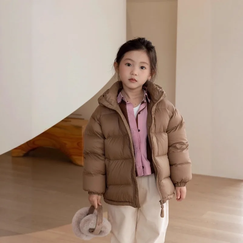 어린이 다운 재킷 짧고 두꺼운 브레드 재킷 여자 겨울 코트 남자 재킷 어린이용 재킷 여자용 겨울 재킷 로파 니냐