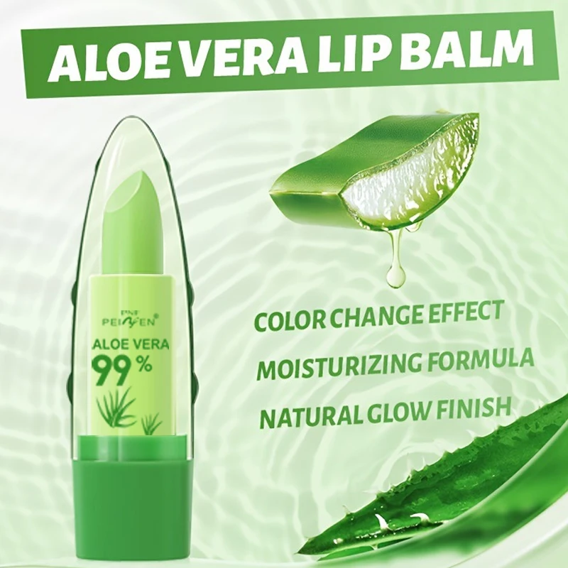 12PCS Set Aloe Extract Lip Balm Color-changing Lip Balm Long-lasting Moisturizing Lipstick for Valentine's Day & Festival Gift 2