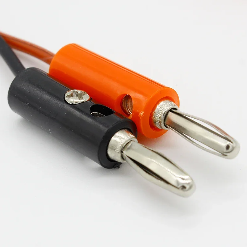 4mm Injection Banana Plug To Shrouded Copper Electrical Clamp Alligator Clip Test Cable Leads 1M For Testing Probe alligator clips electric test clamp test lead cable test cable test cable lead electrical clamp test leads