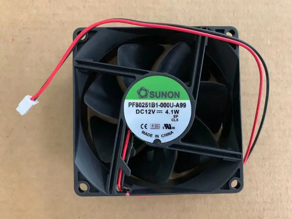 

SUNON PF80251B1-000U-A99 DC12V 4,1 W 8 cm охлаждающий вентилятор