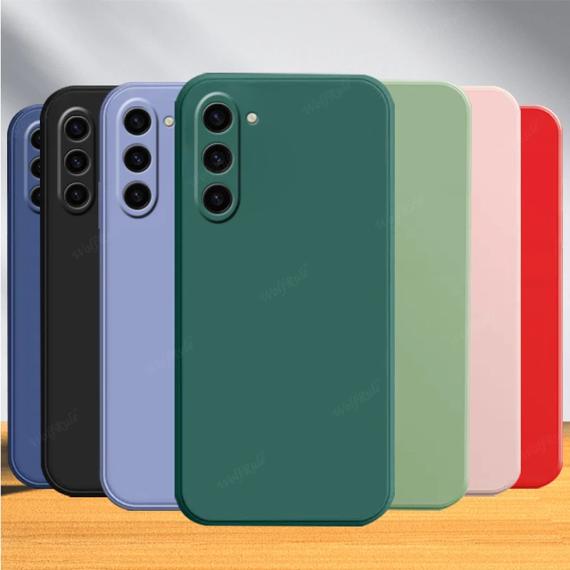 For Samsung A15 Case Cover Samsung Galaxy A15 Capas Phone Bumper Back Original Liquid Silicone Soft TPU Fundas Samsung A15 A 15