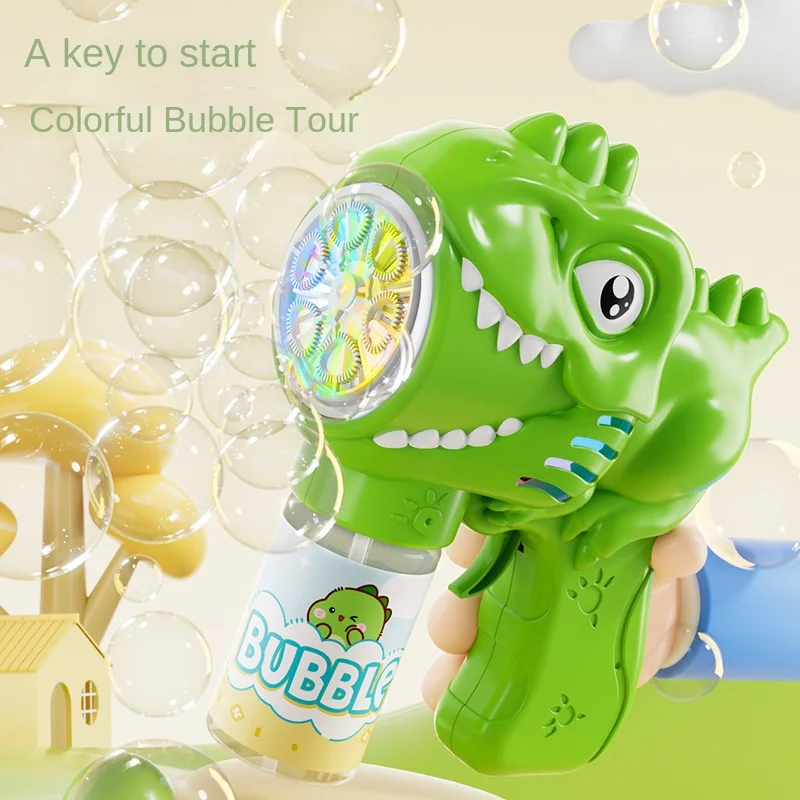 Dinosaur Bubble Machine Fully Automatic Electric Bubble Blower_voghion.com