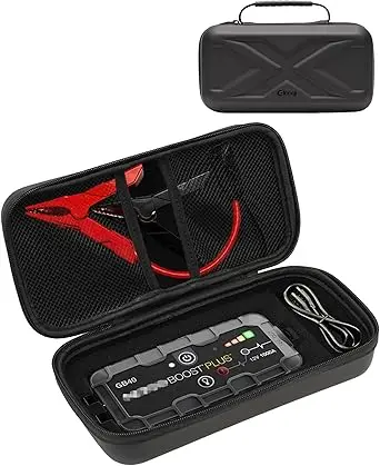 EVA Protection Storage Case Compatible with NOCO Boost Plus GB40/Boost Sport GB20 UltraSafe Car Battery Jump Starter, Portable C