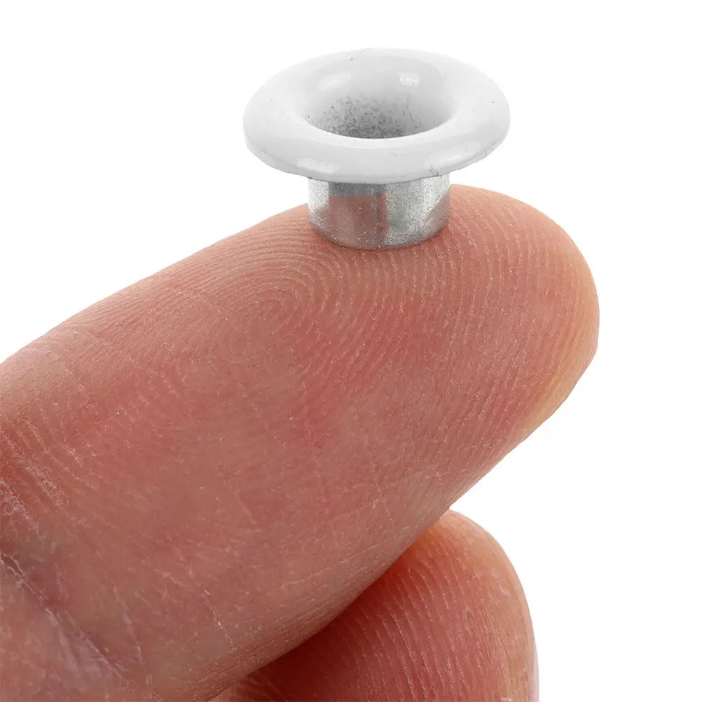 50Pcs 헤비 듀티 금속 아일렛 신발끈 버클 5Mm 신발 부츠 수리 의류 방수포 텐트 패브릭 공예 DIY